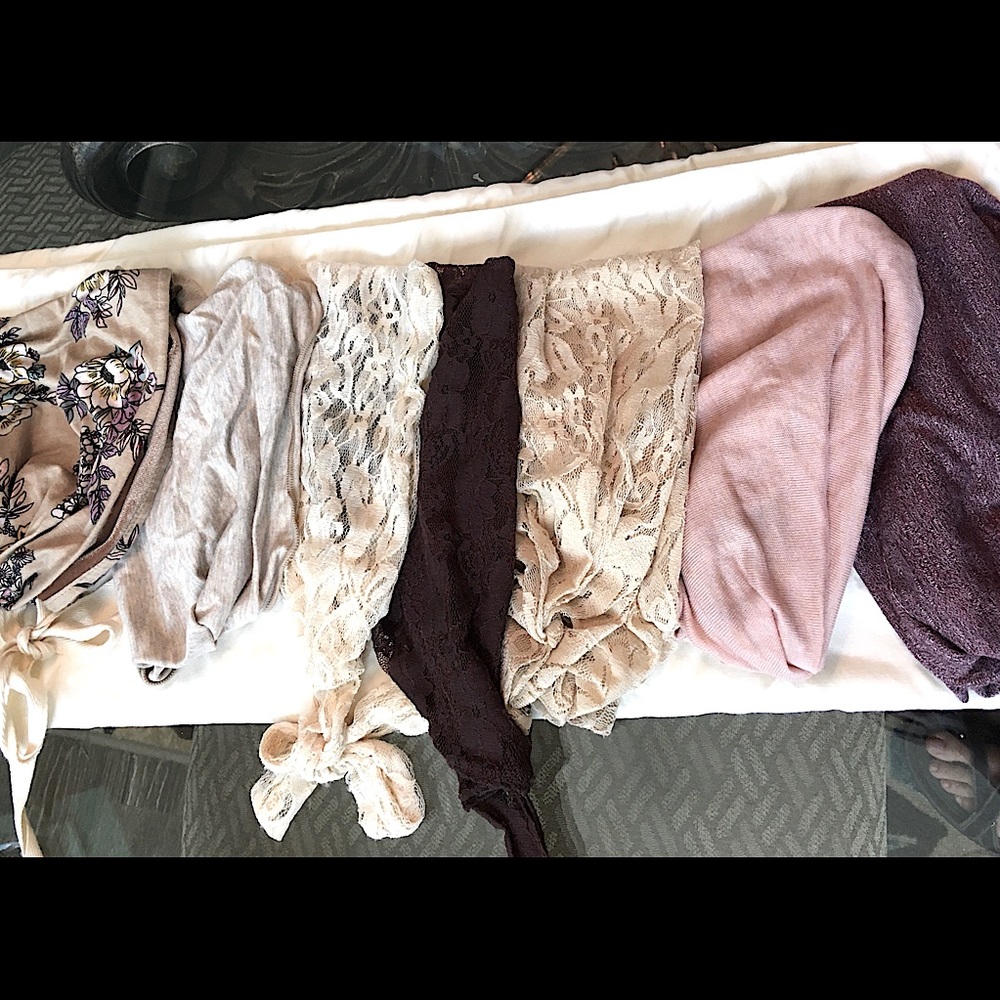 Garlands of Grace Neutral Set ~ 7 Head Coverings!
